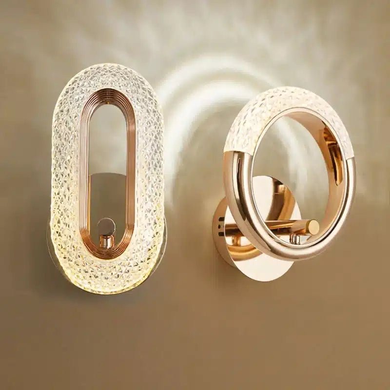 Applique Murale LED en Cristal au Design Nordique Moderne - Luminenza - Doré