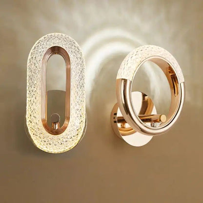 Applique Murale LED en Cristal au Design Nordique Moderne - Luminenza - Doré