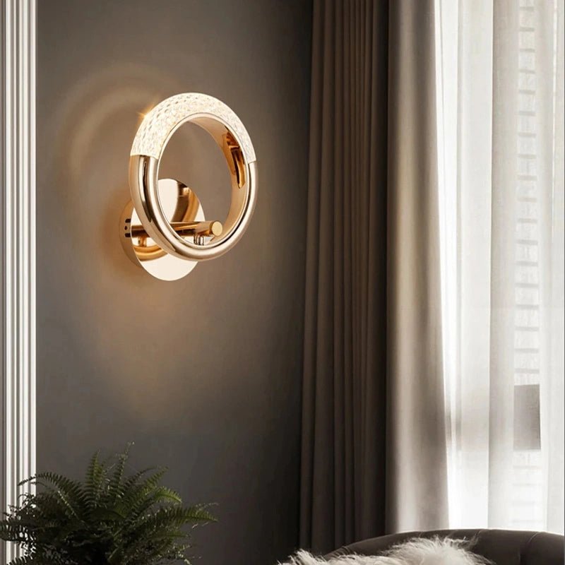 Applique Murale LED en Cristal au Design Nordique Moderne - Luminenza - Doré