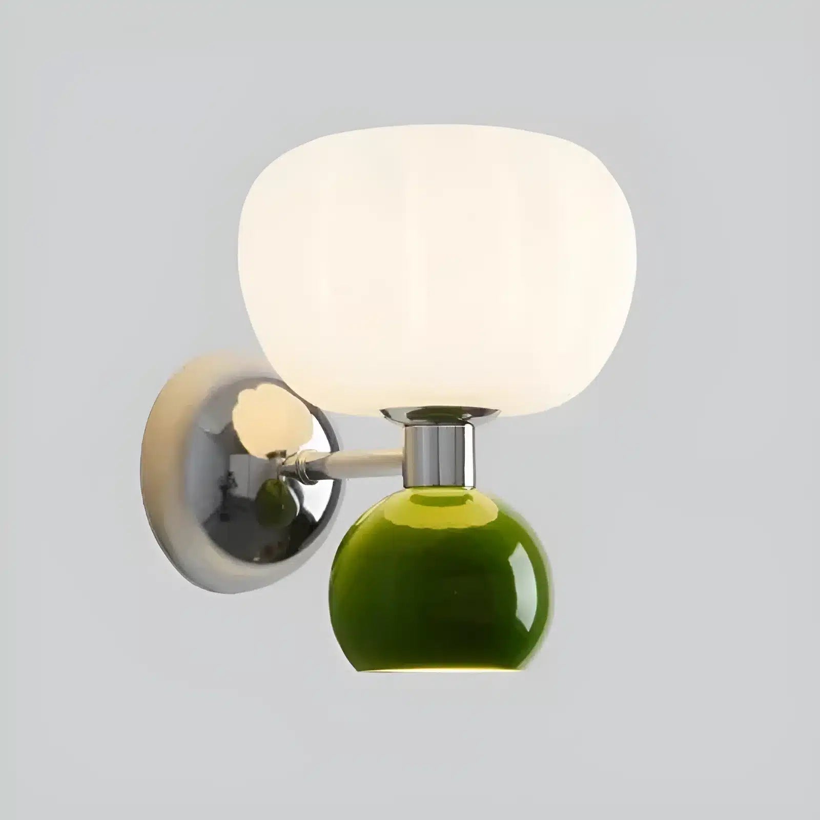 Applique murale LED en forme de citrouille pour chambre - Luminenza - Vert foncé