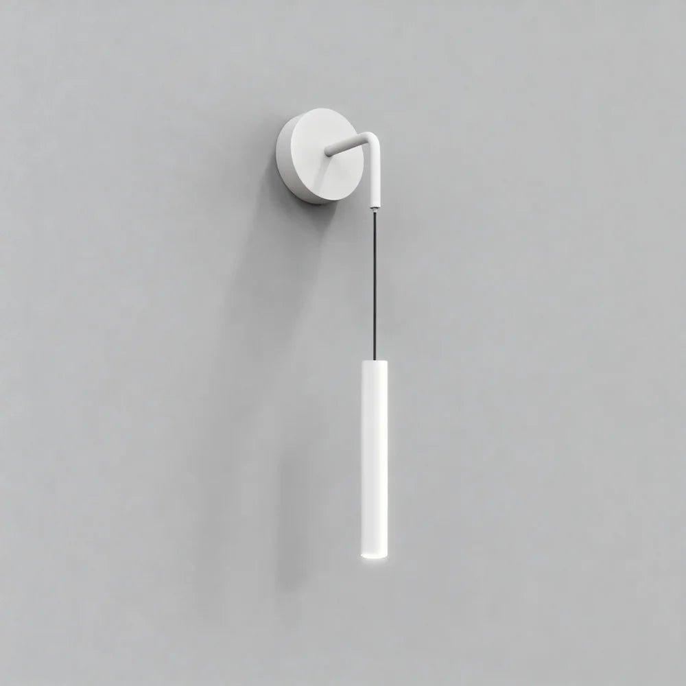 Applique murale LED en forme de pendule élégante pour chambre - Luminenza - Blanc