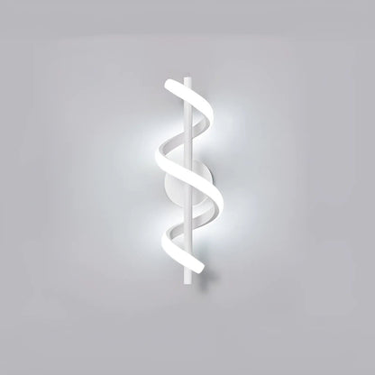 Applique murale LED en forme d'hélice de lumière pour chambre - Luminenza - Blanc