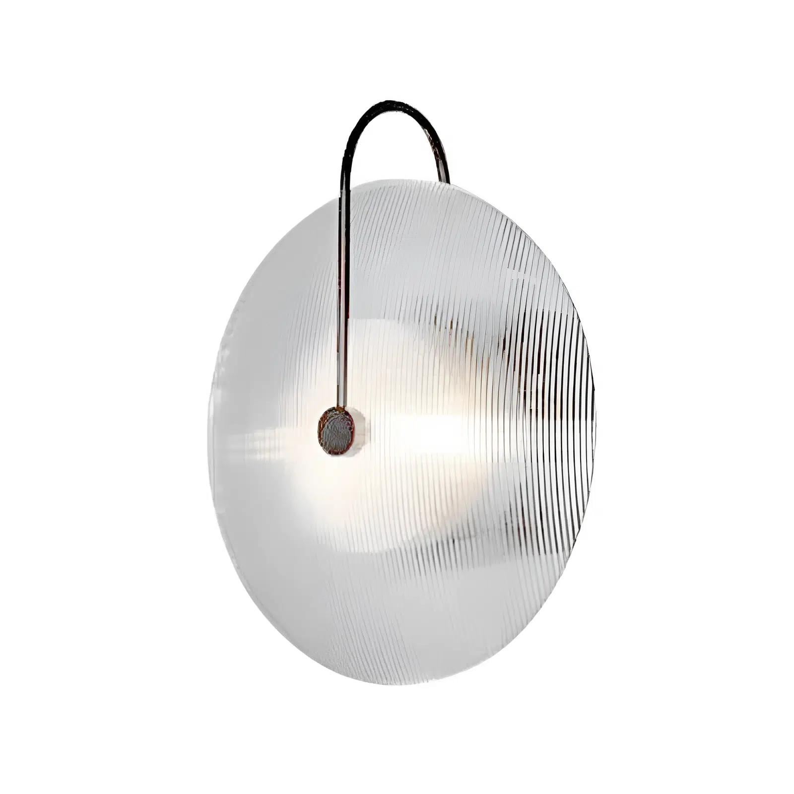 Applique Murale LED en Verre à Rayures Créatives pour Éclairage Décoratif - Luminenza - Verre clair