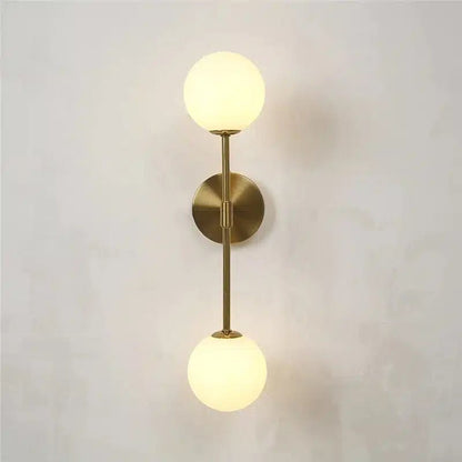 Applique Murale LED en Verre Doré Post - Moderniste - Luminenza - Doré