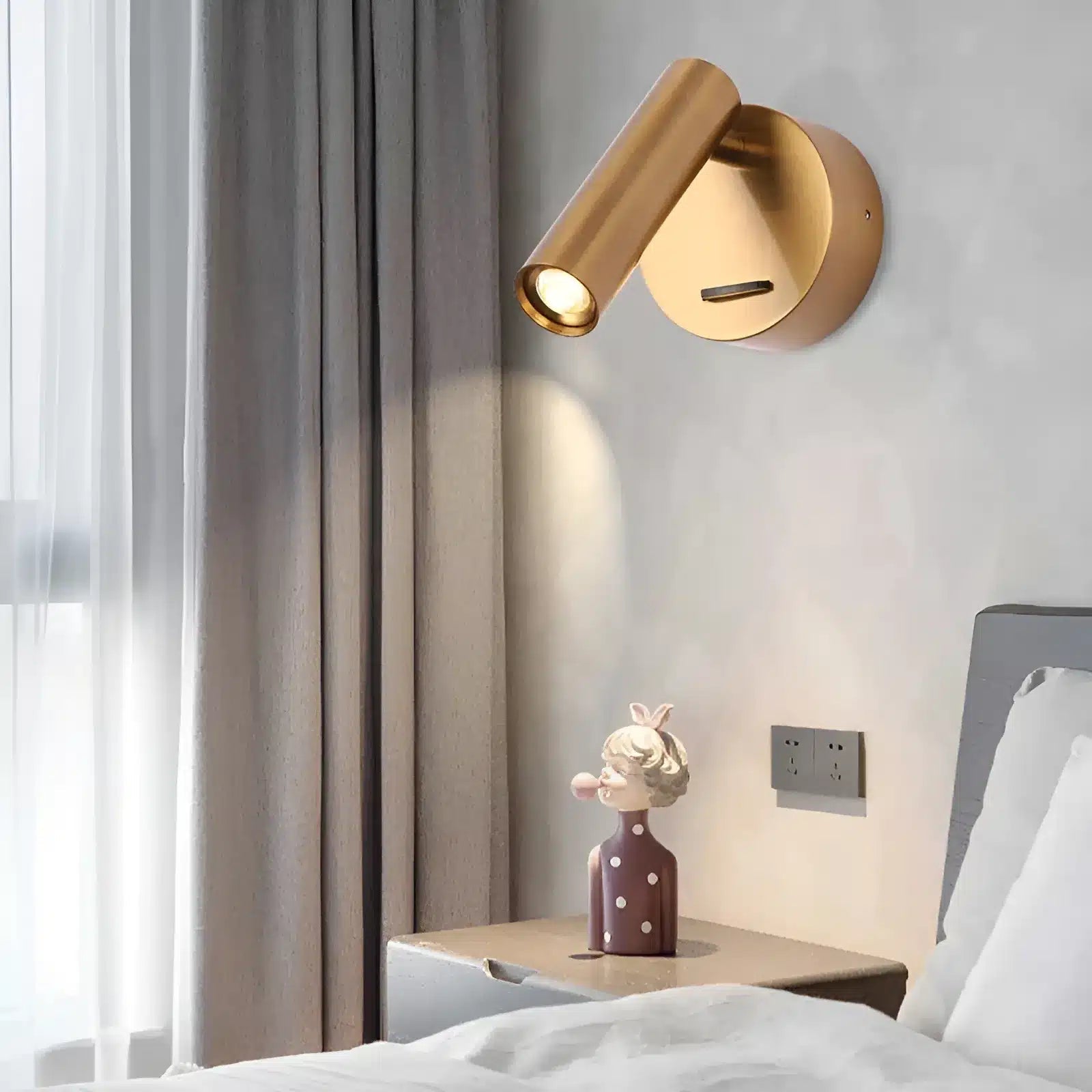 Applique murale LED encastrable pour chambre - Luminenza - Blanc