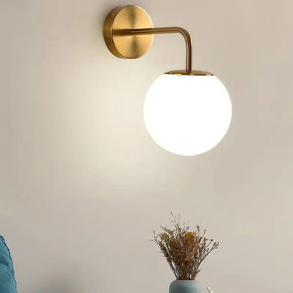 Applique Murale LED Minimaliste Moderne avec Abat - Jour en Lin - Luminenza - Doré