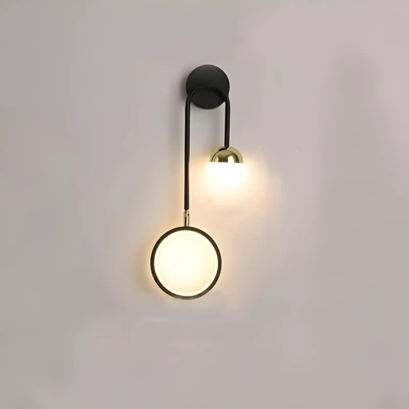 Applique Murale LED Moderne - Design Boule Ronde - Luminenza - Noir