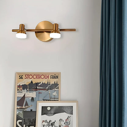 Applique murale LED moderne duo étanche à deux têtes - Luminenza - Noir