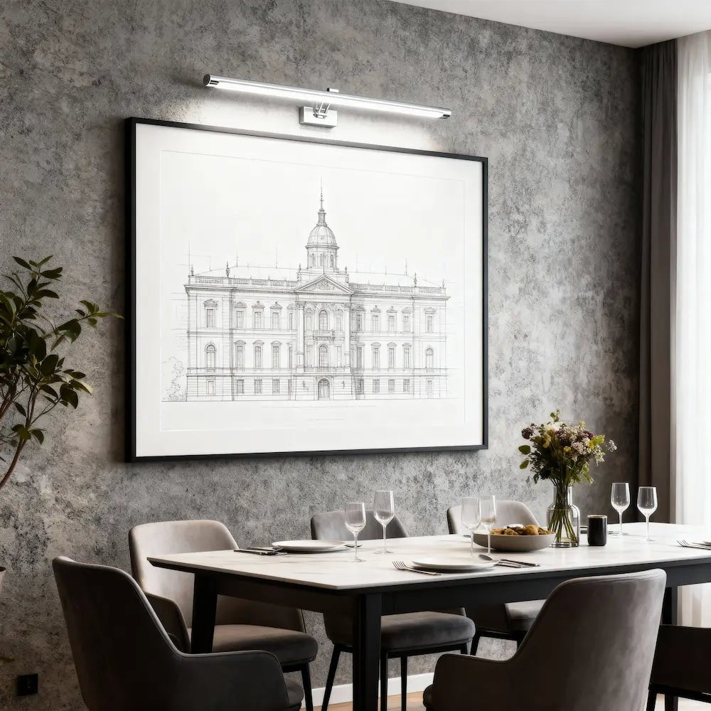 Applique Murale LED Moderne Noir et Argent - Luminenza - Argent