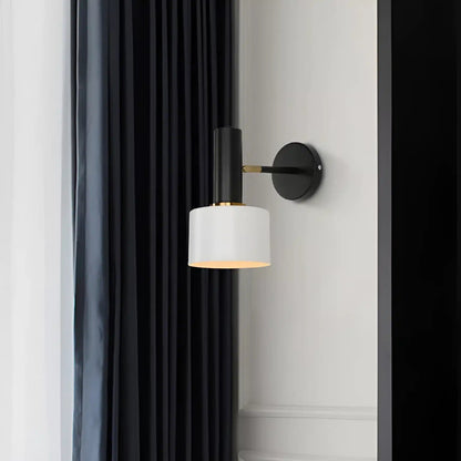 Applique Murale LED Moderne Nordique - Éclairage Intérieur Doré et Noir - Luminenza - Noir