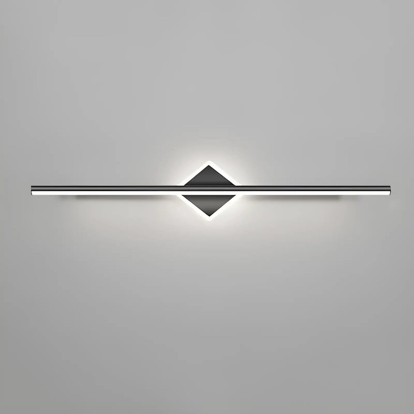 Applique Murale LED Moderne Style Losange pour Miroir, Luminaire Décoratif - Luminenza - Noir