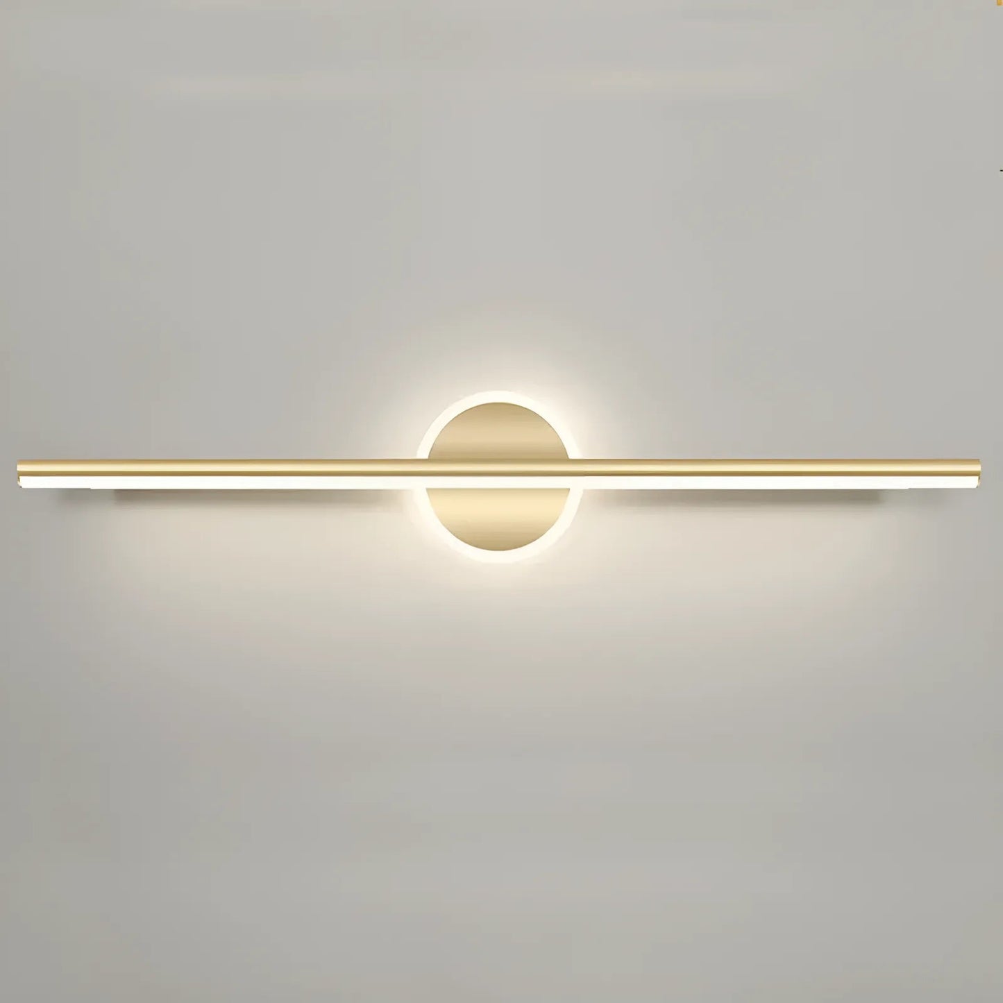 Applique Murale LED Moderne Style Rond pour Miroir, Luminaire Décoratif - Luminenza - Doré