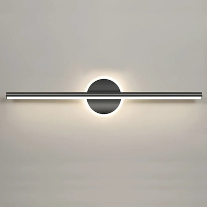 Applique Murale LED Moderne Style Rond pour Miroir, Luminaire Décoratif - Luminenza - Noir