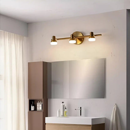 Applique murale LED moderne trio étanche à trois têtes - Luminenza - Doré