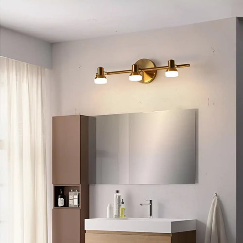 Applique murale LED moderne trio étanche à trois têtes - Luminenza - Doré