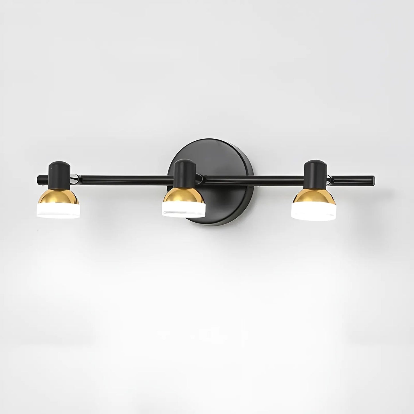 Applique murale LED moderne trio étanche à trois têtes - Luminenza - Noir