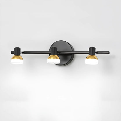 Applique murale LED moderne trio étanche à trois têtes - Luminenza - Noir