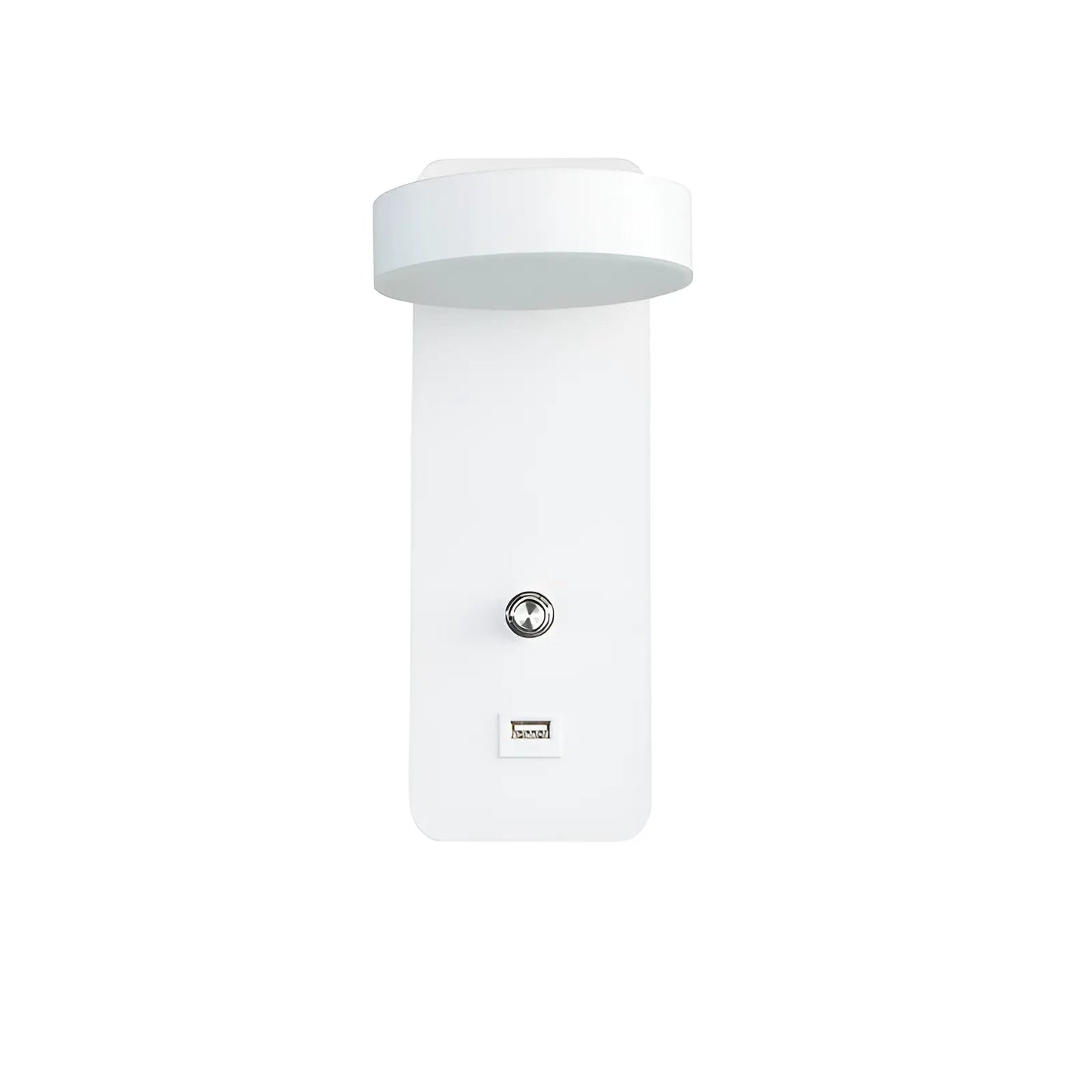Applique murale LED pivotable avec interrupteur pour chambre - Luminenza - Blanc