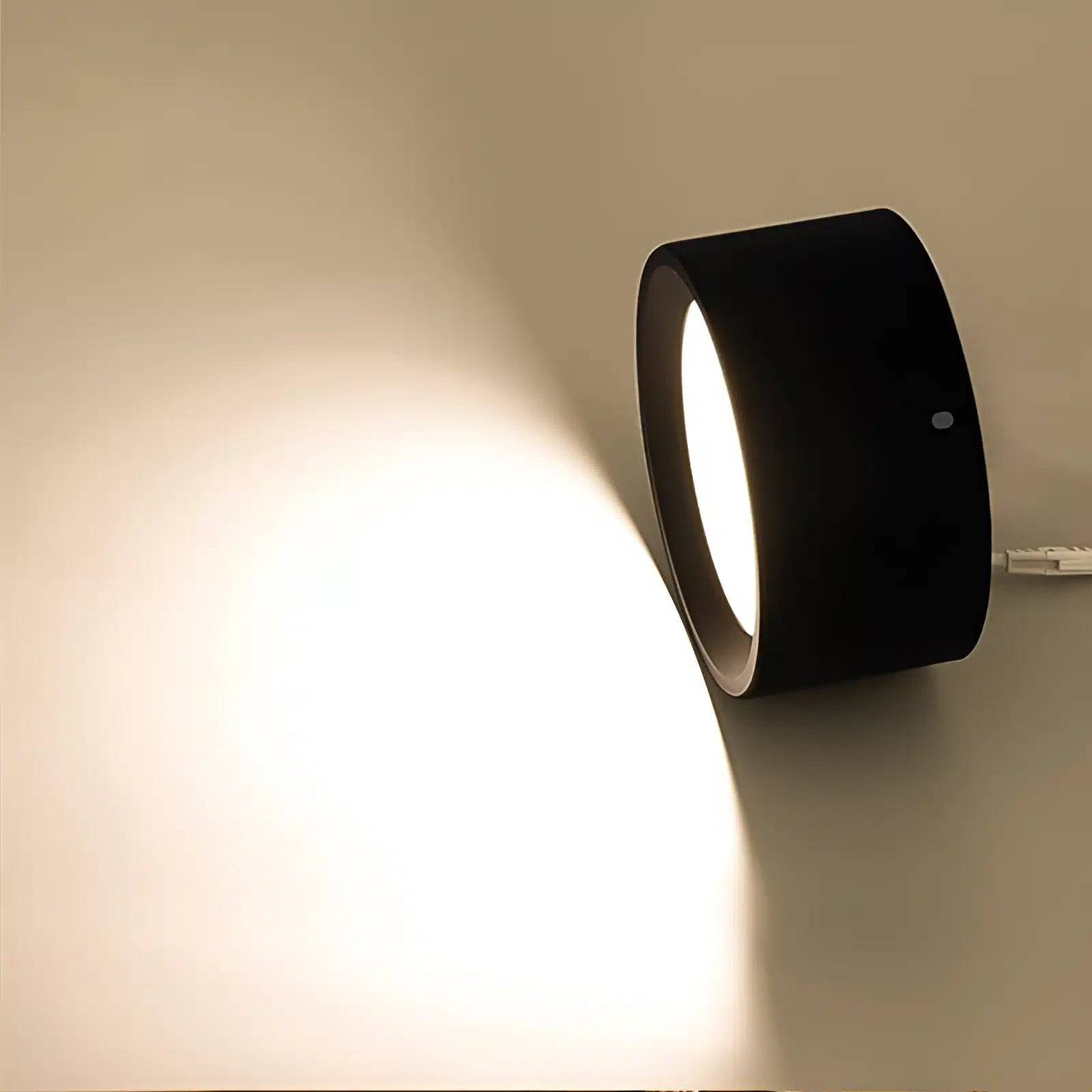 Applique Murale LED Rechargeable 360° avec Télécommande - Luminenza - Noir