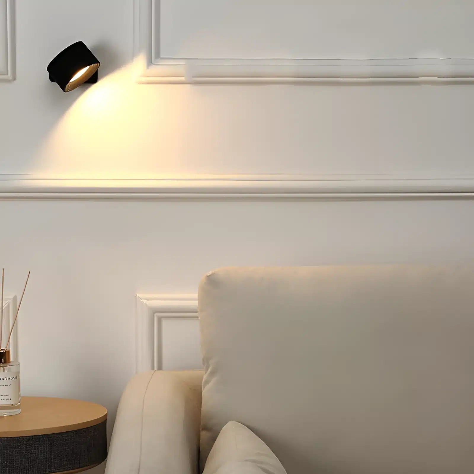 Applique Murale LED Rechargeable 360° avec Télécommande - Luminenza - Noir