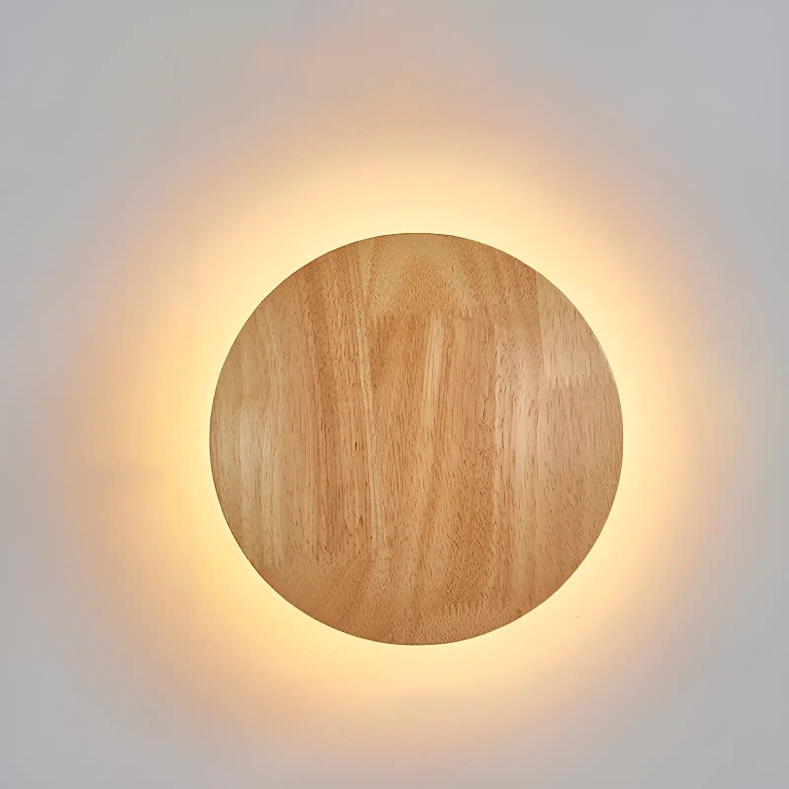 Applique Murale LED Ronde en Bois - Design Nordique Moderne - Luminenza - 12W