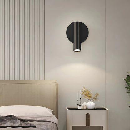 Applique murale LED rotative réglable en forme de tube pour chambre - Luminenza - Blanc