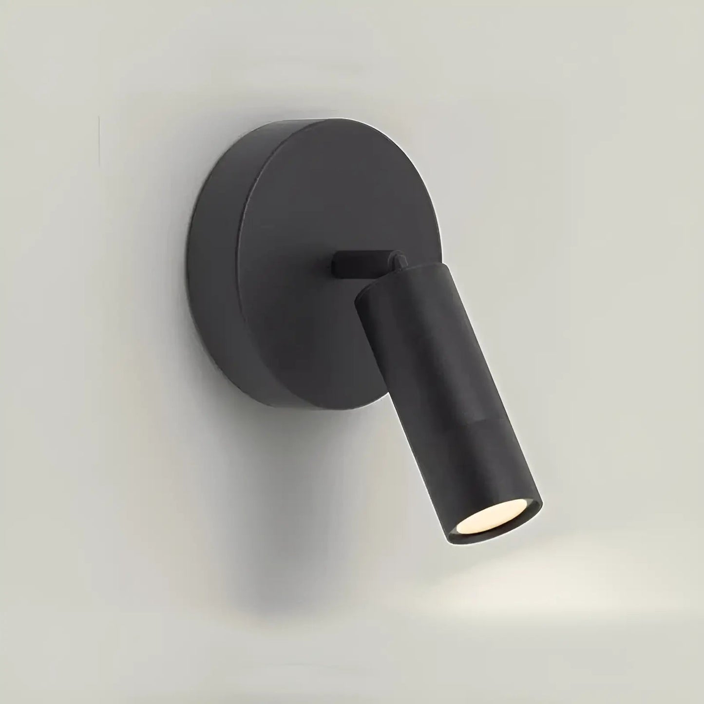 Applique murale LED rotative réglable en forme de tube pour chambre - Luminenza - Noir