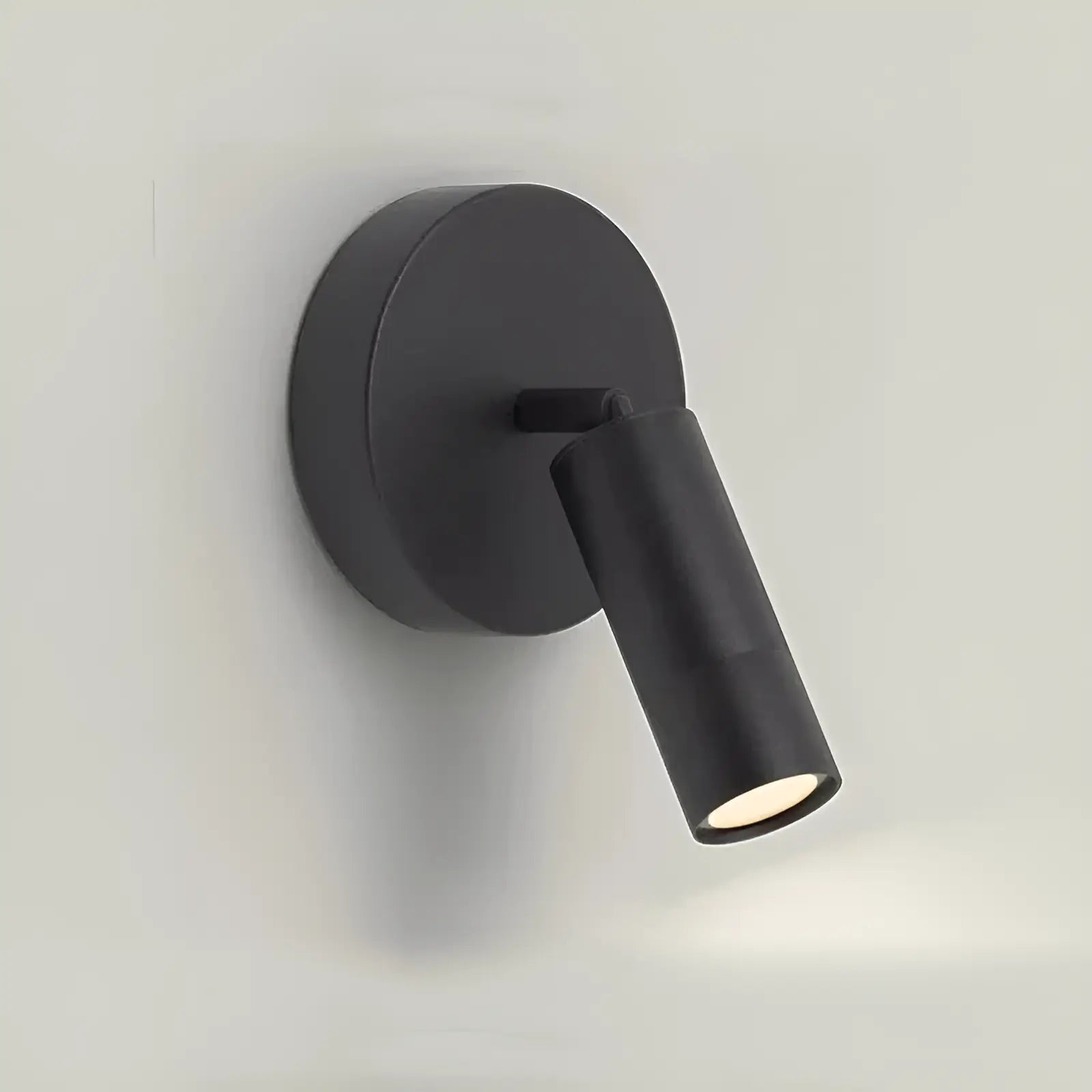 Applique murale LED rotative réglable en forme de tube pour chambre - Luminenza - Noir