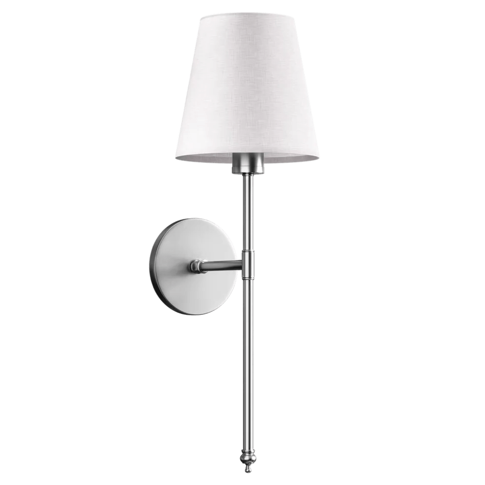 Applique murale LED sans fil conique - Luminenza - Argent