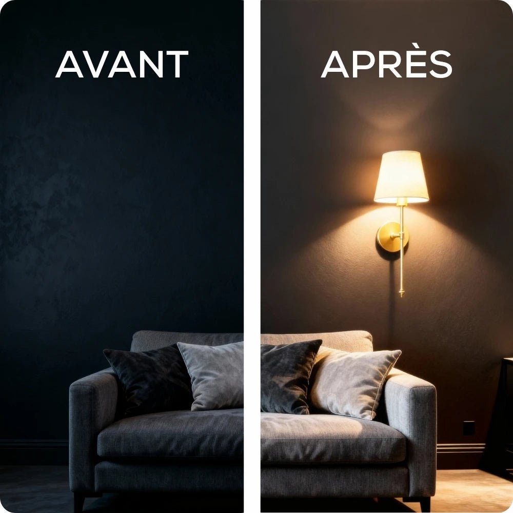 Applique murale led sans fil - Luminenza - Doré