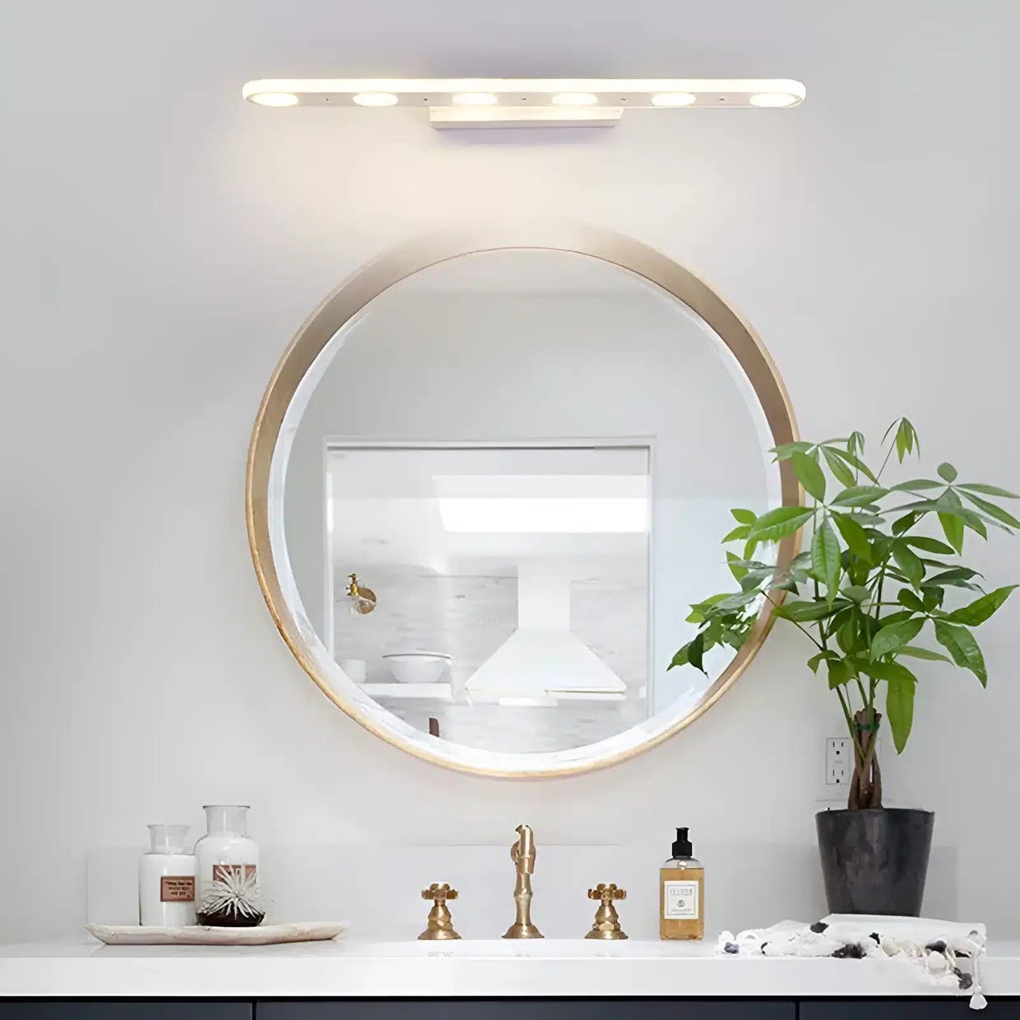 Applique Murale LED Simple Et Moderne Pour Salle De Bain - Luminenza - Blanc
