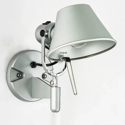 Applique murale LED style atelier pour chambre - Luminenza - Argent