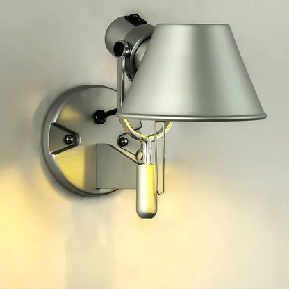 Applique murale LED style atelier pour chambre - Luminenza - Argent