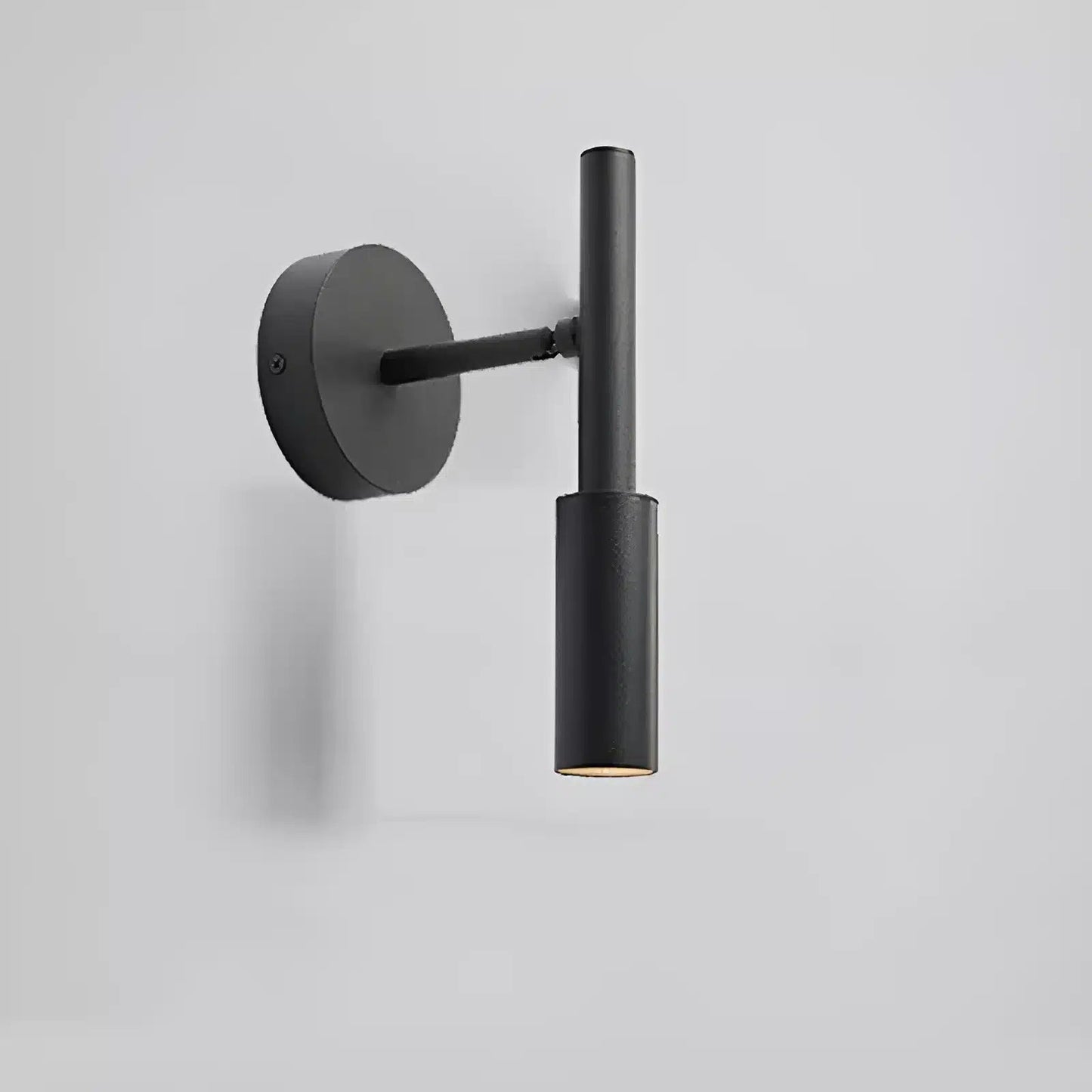 Applique murale LED verticale en forme de cylindre pour chambre - Luminenza - Noir