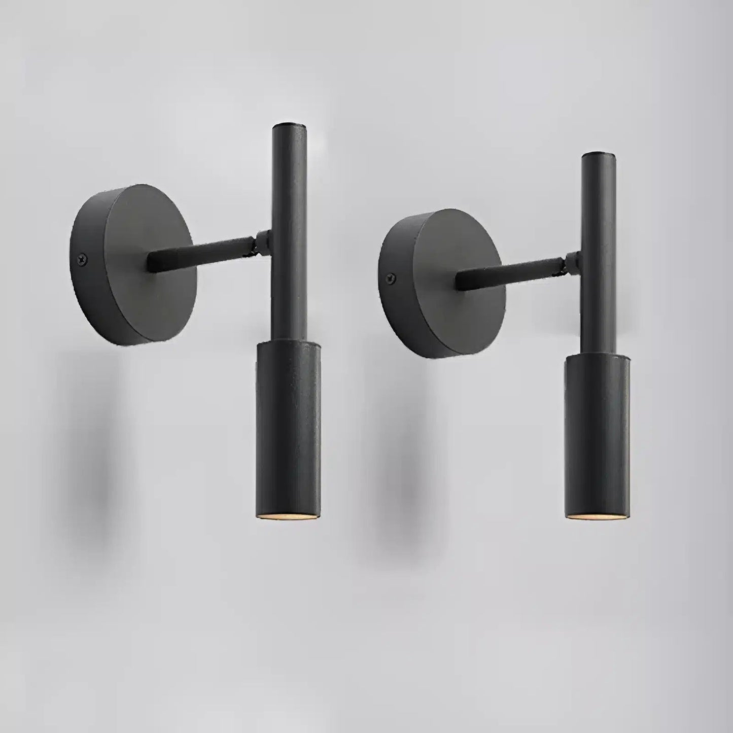 Applique murale LED verticale en forme de cylindre pour chambre - Luminenza - Noir