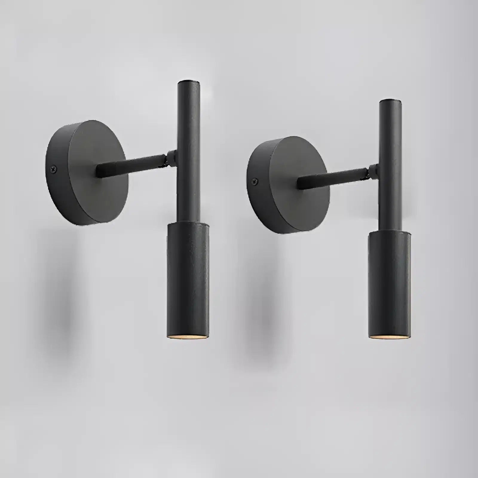 Applique murale LED verticale en forme de cylindre pour chambre - Luminenza - Noir