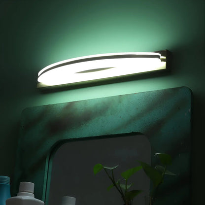 Applique murale moderne en acier inoxydable avec abat - jour en acrylique - Luminenza - Argenté