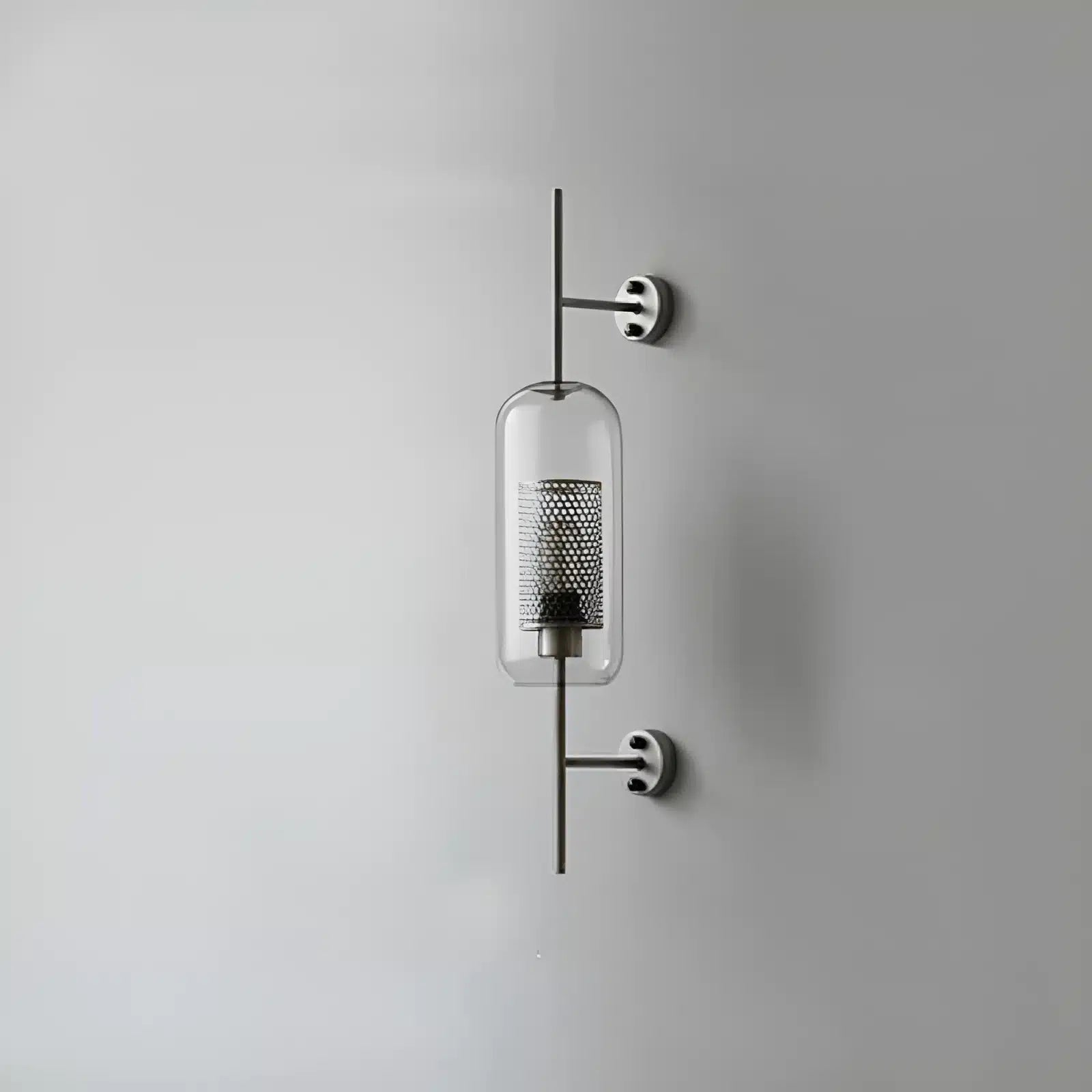 Applique Murale Moderne en Verre - Boule Dorée pour Salon et Couloir - Luminenza - Chrome