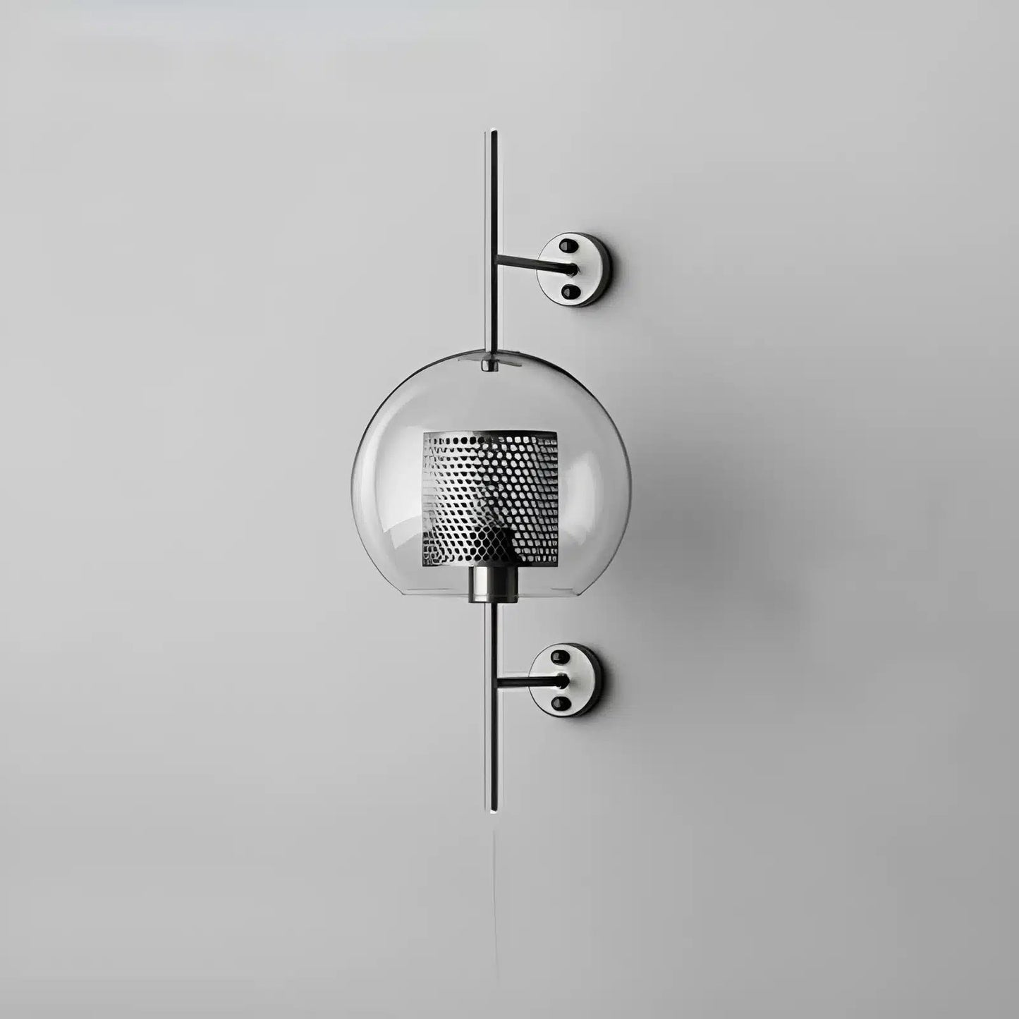 Applique Murale Moderne en Verre - Boule Dorée pour Salon et Couloir - Luminenza - Chrome