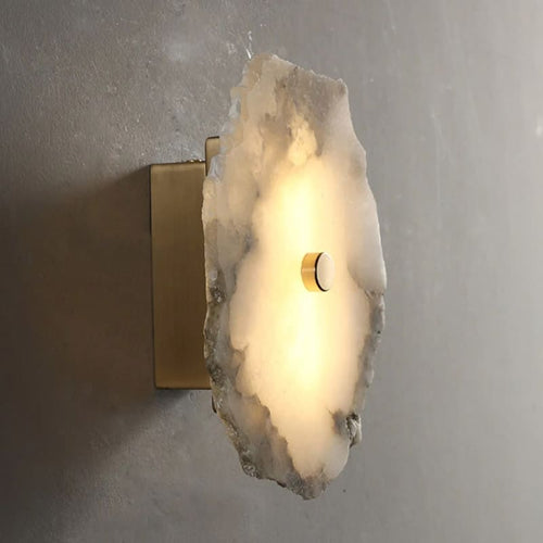 Applique Murale Style Contemporain en Marbre et Cuivre pour salon - Luminenza - Marbre