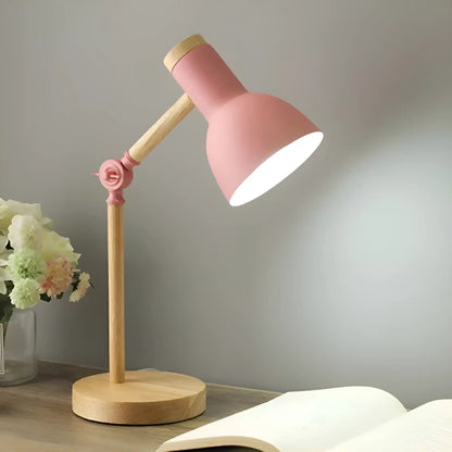 Lampe avec tête tournante LED pour chambre - Luminenza - Rose pale