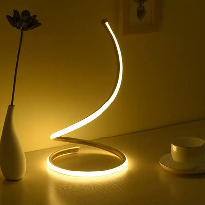 Lampe de table LED moderne à intensité variable pour Salon ou Bureau - Luminenza - Doré