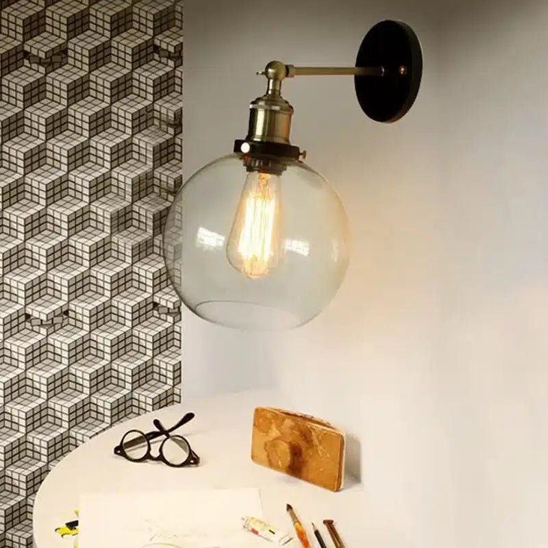 Lampe Murale Moderne - Décoration de Salle à Manger Style Bulle - Luminenza - Verre clair