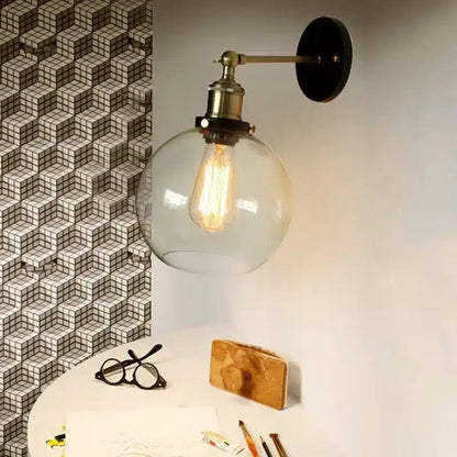 Lampe Murale Moderne - Décoration de Salle à Manger Style Bulle - Luminenza - Verre clair