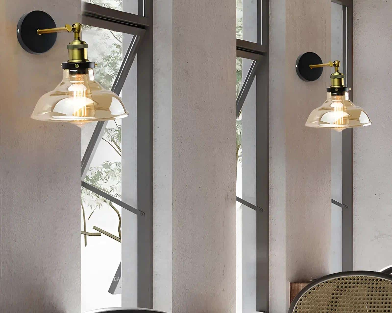 Lampe Murale Moderne - Décoration de Salle à Manger Style Cloche - Luminenza - Verre clair