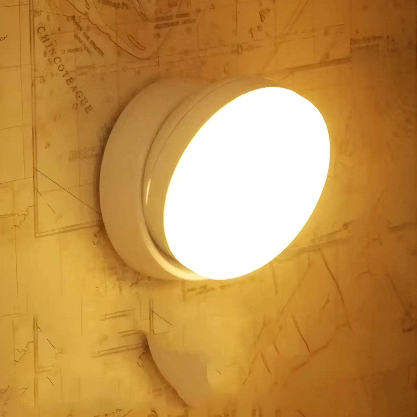 Lampe Murale Sans Fil Rechargeable avec Capteur de Mouvement USB - Luminenza - Blanc