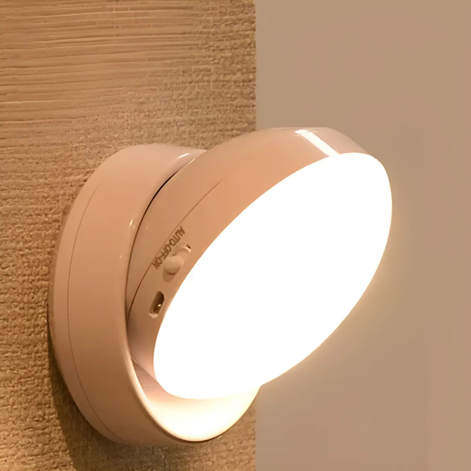 Lampe Murale Sans Fil Rechargeable avec Capteur de Mouvement USB - Luminenza - Blanc