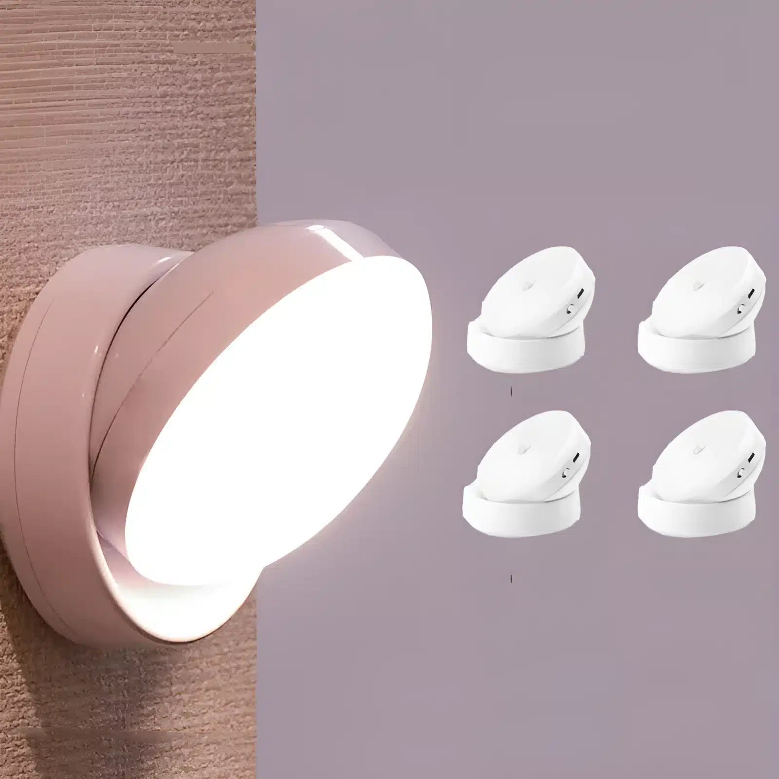 Lampe Murale Sans Fil Rechargeable avec Capteur de Mouvement USB - Luminenza - Blanc