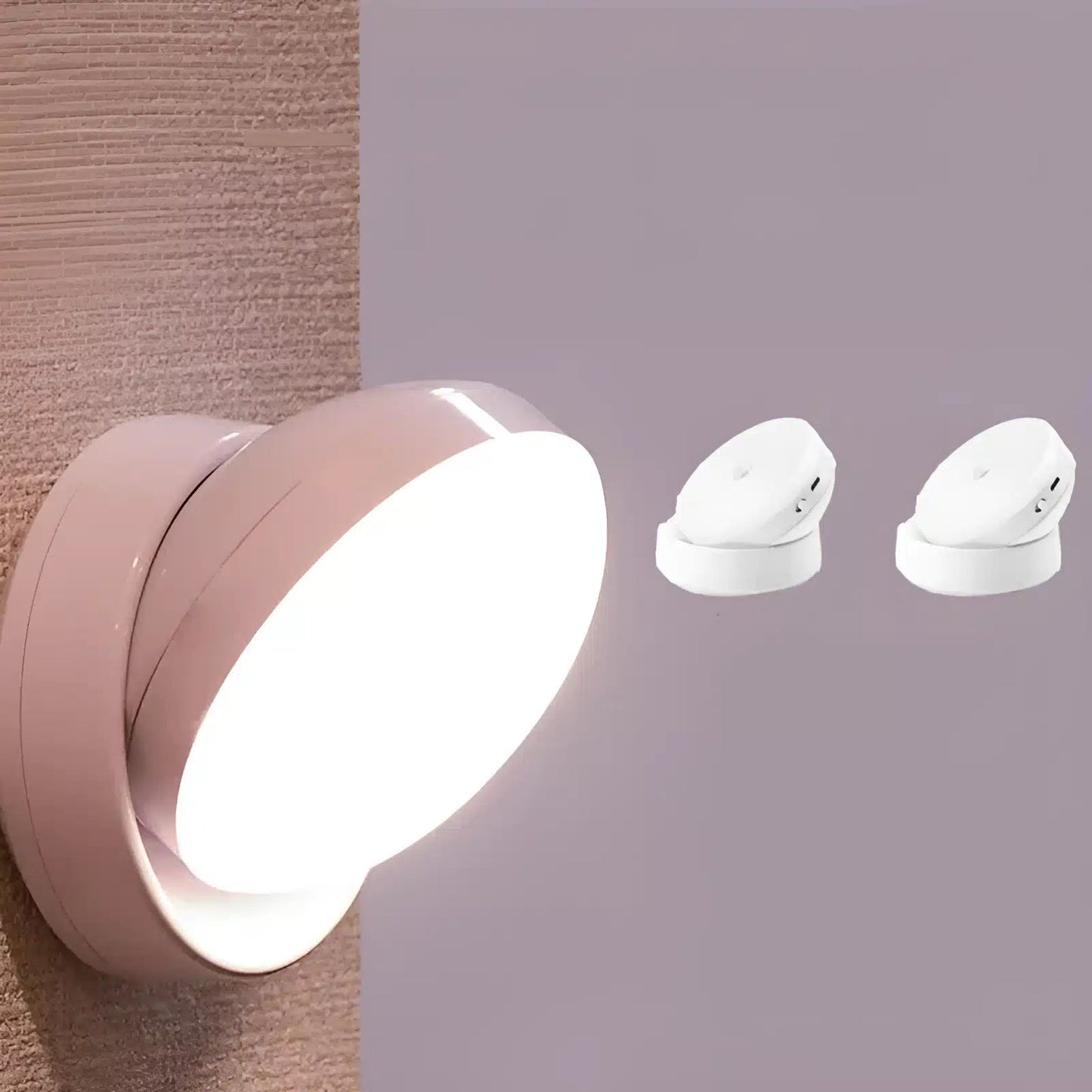 Lampe Murale Sans Fil Rechargeable avec Capteur de Mouvement USB - Luminenza - Blanc