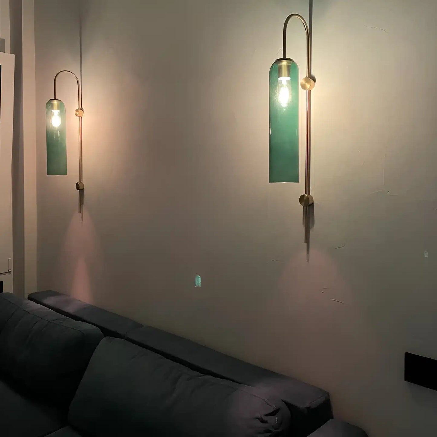 Lampe Murale Verticale en Verre pour chambre - Luminenza - Verre clair